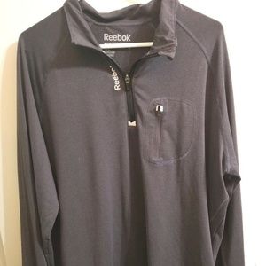 Reebok Gray‎ Pullover 1/4 Zip Shirt N26--E